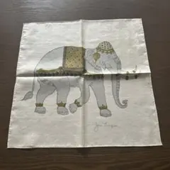ジムトンプソン　スカーフ　ハンカチ　タイシルク　象