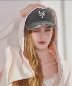 New Era ニューヨークメッツ ウォッシュ加工 キャップ ダークグレーのサムネイル
