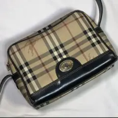 バーバリーズ ショルダーバッグ PVC シャドーホース ノバチェック 金ロゴ金具