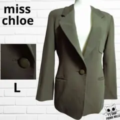 miss chloe ミスクロエ テーラードジャケット グリーン pjk58のサムネイル