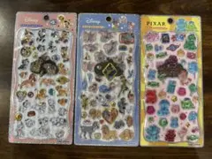 【正規品】ディズニー　プチドロップステッカー　3種セット　新品未使用　ピクサー
