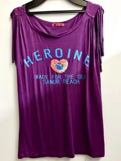 紫色フリンジタンクトップ ☆M☆HEROINEMADE FOR THE SEA☆