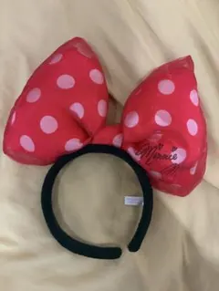 ミニーマウス風カチューシャ 赤 水玉