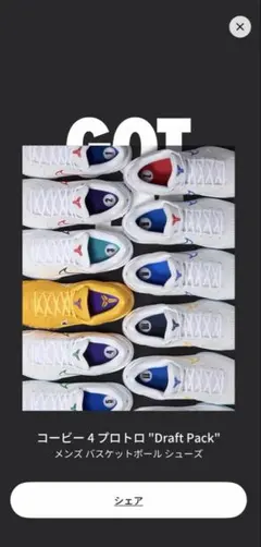 コービー4 NIKE x Protro Draft Pack
