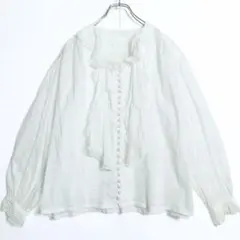 白長袖ブラウス☆ピンクハウス