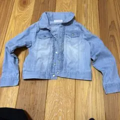 mezzo piano フリル付きデニムジャケット 120