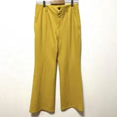 GU カットソーフレアスラックス イエロー　Lサイズ