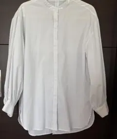 淡い青 ストライプ 長袖シャツ　フリーサイズ