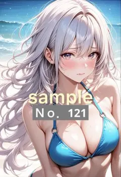 AI美少女 イラスト A4 高精細 光沢紙 アニメ風ポスター Ｎｏ．121