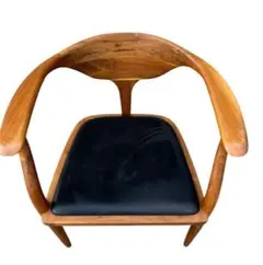 美品 Organic Modernism ウォールナット無垢材アームチェア - メルカリ