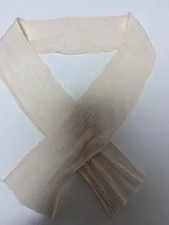 半襟 絹縮絽目　アイボリー 着物小物　夏用のサムネイル