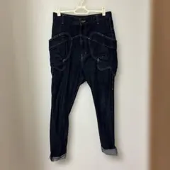 メルシーボークデニムサルエルパンツ インディゴのサムネイル