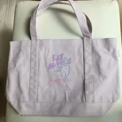 CAT ADVICE 薄紫色トートバッグ