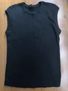 UNIQLO ブラック ノースリーブ ニット Mサイズ