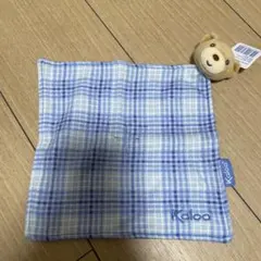 Kaloo チェック柄タオル クマの顔付き