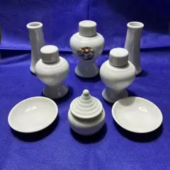 白い陶器 神具セット