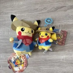 ポケモン化石博物館　発掘ピカチュウ ぬいぐるみ　マスコット