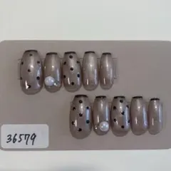 ネイルチップ マグネットネイル かわいい ベージュ ブラウン 量産型 韓国