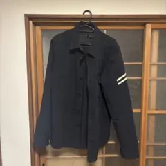 Johnbull ネイビー ボタン付きシャツジャケットのサムネイル