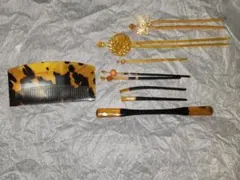 ✨【お値下げた】✨【本鼈甲】櫛・簪セット／伝統髪飾り／和装小物／アンティーク