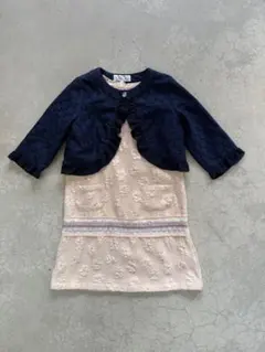 HAKKA KIDS フォーマルワンピース ボレロ120 卒園式 入学式 女の子