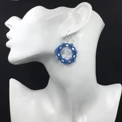 タティングレースのピアス