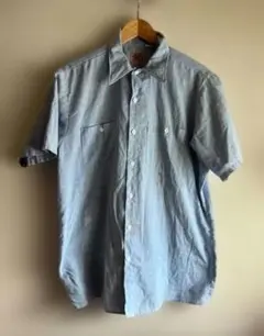 80s BIG BEN シャンブレー　半袖シャツ　アメリカ製　USA 古着　L