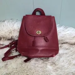 美品 COACH オールドコーチ レザー リュック バックパック イタリア製 