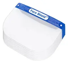 【10枚】フェイスシールド ガード 飛沫防止 face shield 透明 軽量