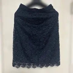 未使用タグ付き⭐️ユニクロ UNIQLOレーススカート ネイビー M