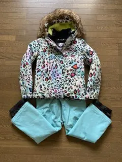 ROXY ボードウェア 130 ロキシー ヒョウ柄 スキーウェア レオパード