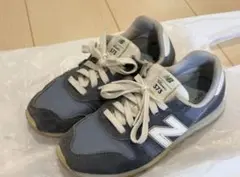 New Balance 373 グレー/ブルー スニーカー