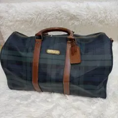 【希少】POLO RALPH LAUREN ボストンバッグ 大容量 チェック柄