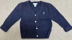 Ralph Lauren ネイビー Vネックカーディガン 24M