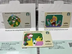 【匿名配送】スターバックス ポケモン コラボ　カード 3枚セット