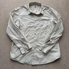 HUDSON NORTH パターン入り長袖シャツ XXL