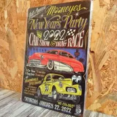 MOONEYES 2022 カーショー ブリキ看板 インテリア