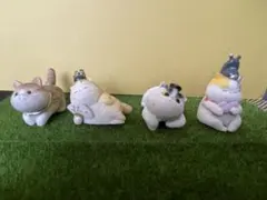猫の置物　4体セット