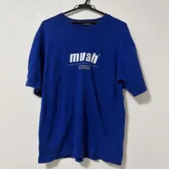 【値下げ可能】muah muah ブルー Tシャツ 半袖のサムネイル