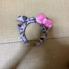 ユニバカチューシャ ヒョウ柄キティちゃん