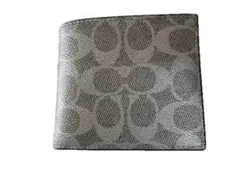 COACH グレー 二つ折り財布