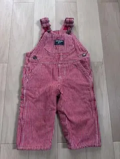 OshKosh B'gosh オーバーオール 赤白ストライプ 70 80のサムネイル