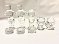 【レア】不二家 ペコちゃん ポコちゃん クリスタルガラス レトロ まとめ売りのサムネイル
