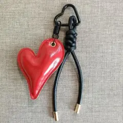 じゃらじゃらキーホルダー チャーム パラコード ハート １点のみ 再入荷なし