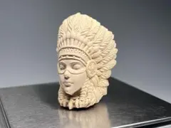 置物 木彫木像 高さ約84.5cm 工芸品 オブジェ インテリア　インディアン 2026年最新】インディアン 木彫りの人気アイテム - メルカリ