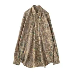 old　デザインシャツ　レトロ　総柄　ヴィンテージ　90ｓ　アーカイブ