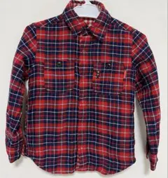 ミキハウス 長袖チェックシャツ　リバーシブル