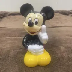 ディズニー ミッキーマウス ソフビ貯金箱 座り KOREA