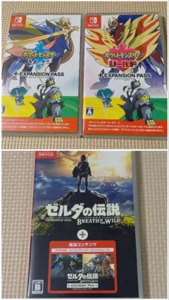 Switch ポケットモンスター ソード・シールド ゼルダの伝説 3本セット