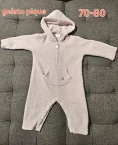 gelato pique ロンパース 70-80　バックプリントイチゴ柄